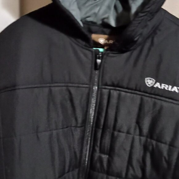 Ariat Crius Men's Hooded Insulated Winter Jacket Size Large Black **Read** - Picture 8 of 16